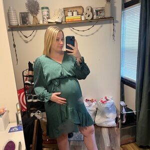 Long Sleeve V-Neck Dress: Lauren Conrad